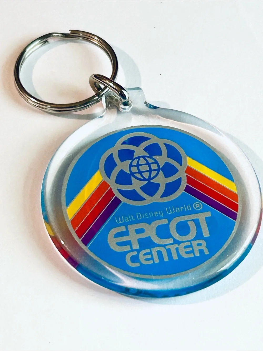 Walt Disney World EPCOT Center Retro Keychain - Blue
